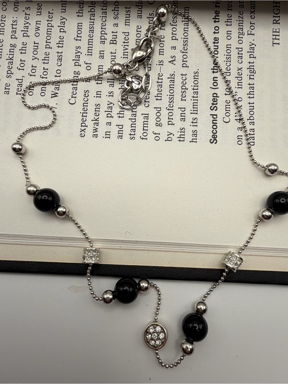 Brighton Meridian withBlack Bead & Crystal Station Necklace